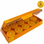 Kerzenfarm Sada čajových svíček ze včelího vosku (9 ks + stojánek) - bezobalové - ruční výroba – Hledejceny.cz