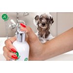 JK ANIMALS Prémiový šampon pro dlouhou a jemnou srst, 250 ml, s výtažky ze zeleného čaje a přesličky rolní – HobbyKompas.cz