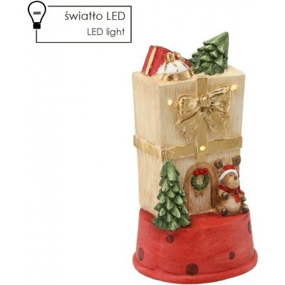Pro-Tech shop Vánoční LED figurka domeček se sobem 22x21x40cm 69836 – Hledejceny.cz