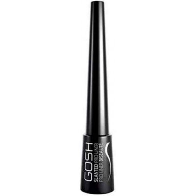 Gosh Copenhagen Slanted Pro Liner tekutá linka se zkoseným aplikátorem 001 Intense black 3 ml – Zboží Dáma