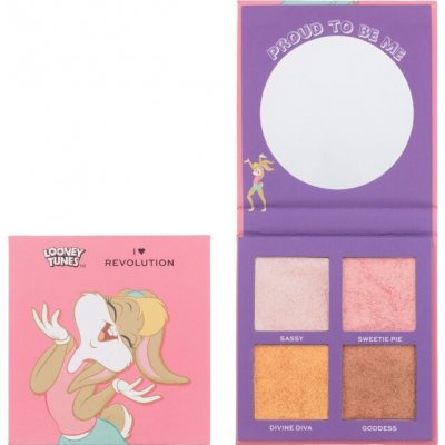 I Heart Revolution Paletka rozjasňovačů Looney Tunes X Lola Highlighter Palette 9 g – Zboží Mobilmania