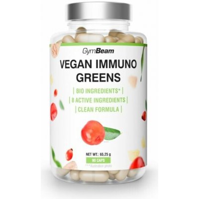 GymBeam Vegan Immuno Greens 90 kapslí – Hledejceny.cz