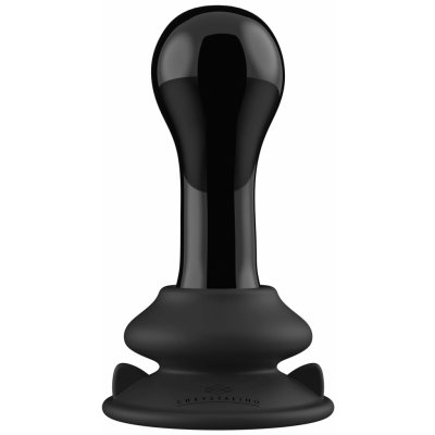 Chrystalino Globy Vibrační anální kolík na dálkové ovládání s přísavkou černé – Hledejceny.cz
