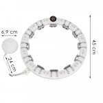 Springos Hula hoop s výstupky 38 cm bílá – Hledejceny.cz