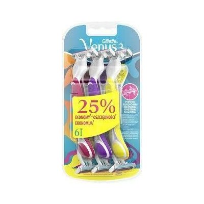 Gillette Simply Venus 3 Color 6 ks – Hledejceny.cz