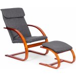 ModernHome Finské houpací křeslo ořech TXWQM-31-6-WALNUT – Zboží Dáma