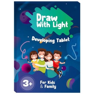 Svítící kreslící tabulka s LED perem A4 Draw with light – Zboží Mobilmania