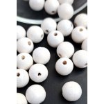 Detoa dřevěné korálky bílé 10 mm 10 ks – Zboží Dáma