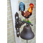 Velký litinový zvon 66 cm - KOHOUT – Hledejceny.cz
