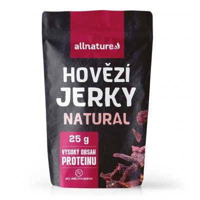 Allnature Beef natural Jerky sušené maso 25 g – Zboží Dáma