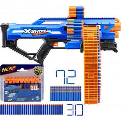 XShot X-Shot Insanity Mad Mega Barrel 36609 + 30 x Šipky Nerf A0351 – Zboží Mobilmania