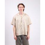 Carhartt WIP košile Delray krátký rukáv stone/white – Zboží Dáma