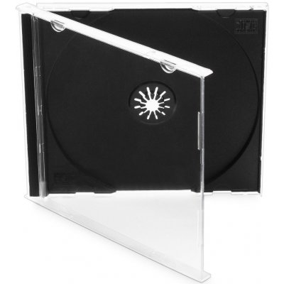 Obal na CD COVER IT plastový 10,4 mm Obal na CD, šířka 10,4 mm , černý, jewel + tray, plastový 27001 – Sleviste.cz
