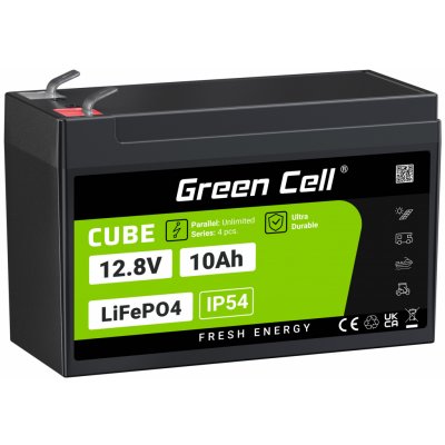 Green Cell baterie CUBE LiFePO4 10Ah 12.8V 128Wh LFPGC12V10AH – Zboží Živě