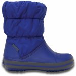 Crocs Winter Puff Boot Kids Cerulean Dětské sněhule Blue Light Grey – Hledejceny.cz