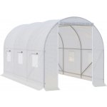 Outsunny polytunelový 350 x 200 x 200 cm bílý – Sleviste.cz