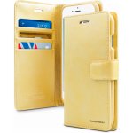 Mercury / kryt pro iPhone 7 Plus / 8 Plus - Mercury, Bluemoon Diary Gold – Zboží Mobilmania