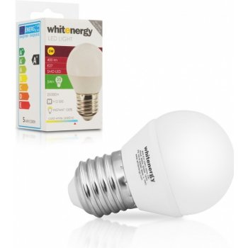 Whitenergy LED žárovka SMD2835 B45 E27 5W studená bílá