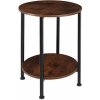 tectake 404217 odkládací stolek ballina - industrial tmavé dřevo