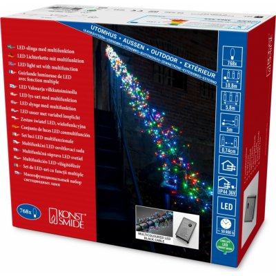 Konstsmide LED světelný řetěz trsy Cluster 8 funkcí 768 LED pestrý – Hledejceny.cz