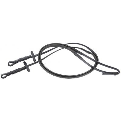 HORSE Otěže HARRY'S Soft Rubber černé – Zboží Dáma