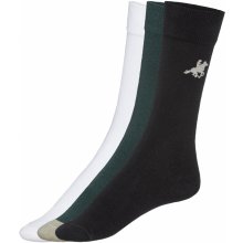 Livergy pánské ponožky 3 páry zelená/bílá/černá
