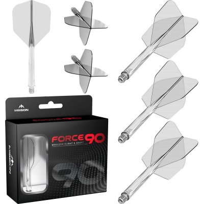 Mission Force 90 průhledné, standardní No6 a krátké násadky – Zboží Mobilmania