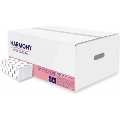 Harmony Professional Z-Z ručníky 2 vrstvé bílé 157 ks x 20 bal – Zboží Mobilmania