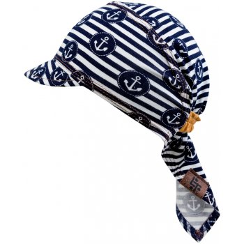 pruhovaný pirátský šátek kotvami
