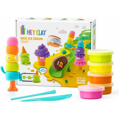 TM Toys Hey Clay Nice Ice Cream velká sada se 6 postavičkami – Zboží Mobilmania