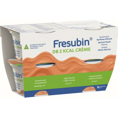 FRESUBIN DB 2 KCAL CREME PŘÍCHUŤ MERUŇKOVO-BROSKVOVÁ POR SOL 4X200G – Hledejceny.cz