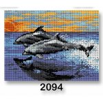 Předloha vyšívací 18 x 24 cm 2094 delfíni – Zboží Dáma