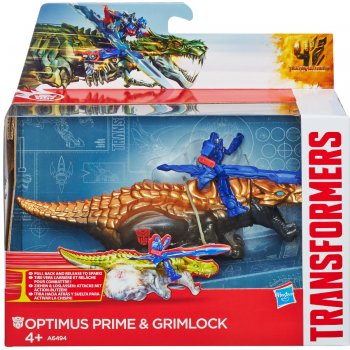 Hasbro Transformers 4 construct Bots Transformer se zvířetem Autobot Drift + Dinobot Slug