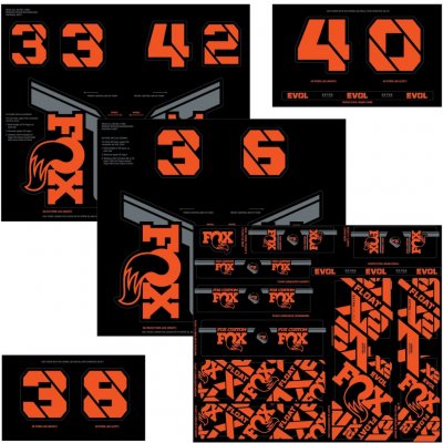 nálepky na vidliici a tlumič velká sada FOX CUSTOM Factory – Hledejceny.cz