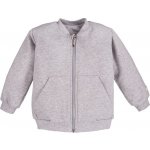 Eevi mikina na zip Simply Comfy ŠEDÝ MELÍR – Zboží Dáma