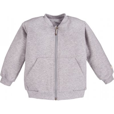 Eevi mikina na zip Simply Comfy ŠEDÝ MELÍR – Zboží Dáma