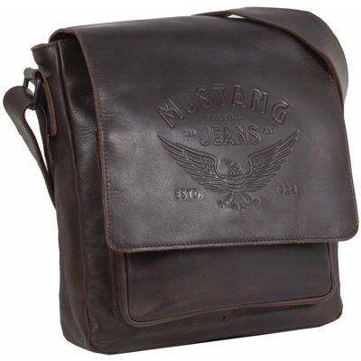 Mustang pánská kožená taška Adam přes rameno hnědá 45.112601 tmavě hnědá – Zboží Dáma