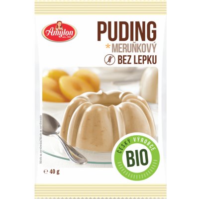 Amylon Bio puding meruňkový s kousky ovoce bezlepkový 40 g – Zboží Dáma
