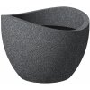 Květináč a truhlík Scheurich Květináč Wave Globe 60 x 45 cm Black Granit