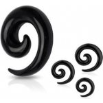 Šperky4U roztahovák spirála černá EP01074-04 – Hledejceny.cz