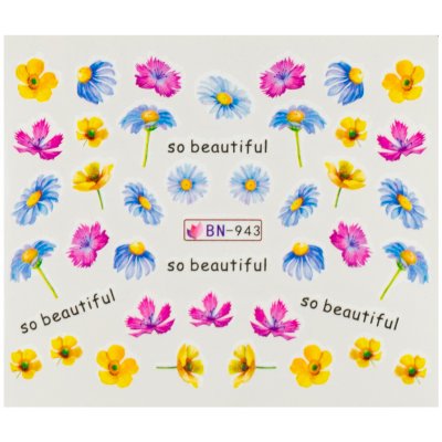 BIO nails Vodolepka BN 943 květy a nápisy – Hledejceny.cz