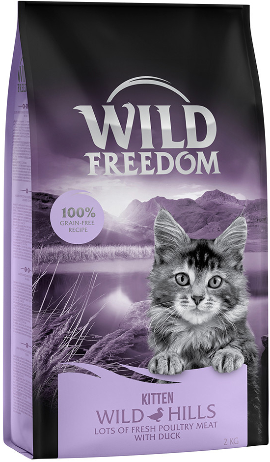 Wild Freedom Kitten Wild Hills kachní 3 x 2 kg
