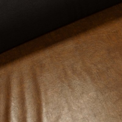 Potahová látka, čalounická KOŽENKA ZEUS Z_BR_KOC_1.0, s filcovým podkladem, hnědá melírovaná, š.145cm, 490g/m2 (látka v metráži) – Zboží Mobilmania