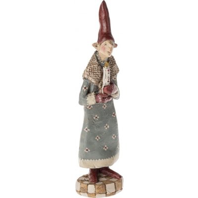 Maileg Vánoční skřítek Noilly Noël No. 35, červená barva, pryskyřice – Zboží Dáma