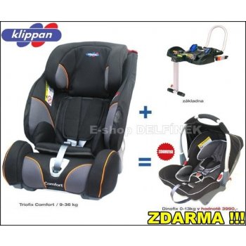 Klippan Triofix 2017 + Základna Comfort Black Orange