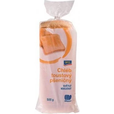 Aro Chléb toustový světlý krájený 500 g – Zboží Dáma
