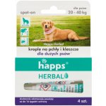 HAPPS Herbal kapky proti blechám a klíšťatům pro velké psy 20-40 kg – Hledejceny.cz