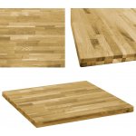 vida XL 245998 dubový masiv 70 x 70 x 4,4 cm (čtverec) – Zboží Dáma