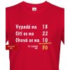 Pánské Tričko Bezvatriko Vtipné k narozeninám Červená