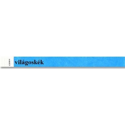 Identifikační náramky 3/4", světle modrá, tyvek, 100 ks – Sleviste.cz